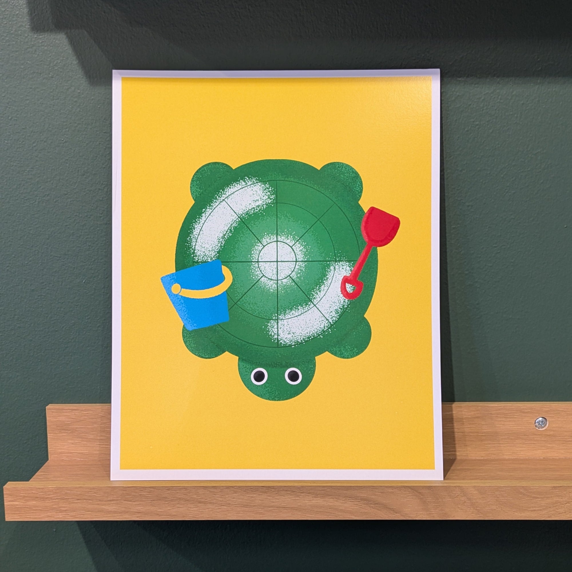 Turtle Sandbox Art Print