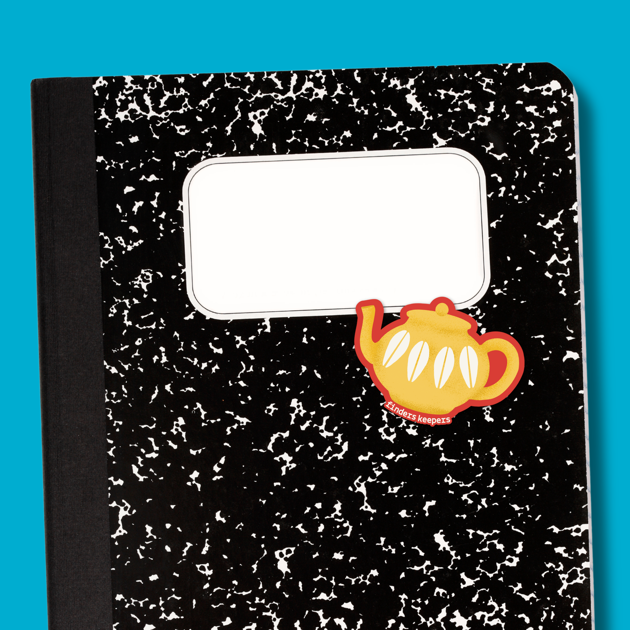 Finders Keepers Teapot Sticker