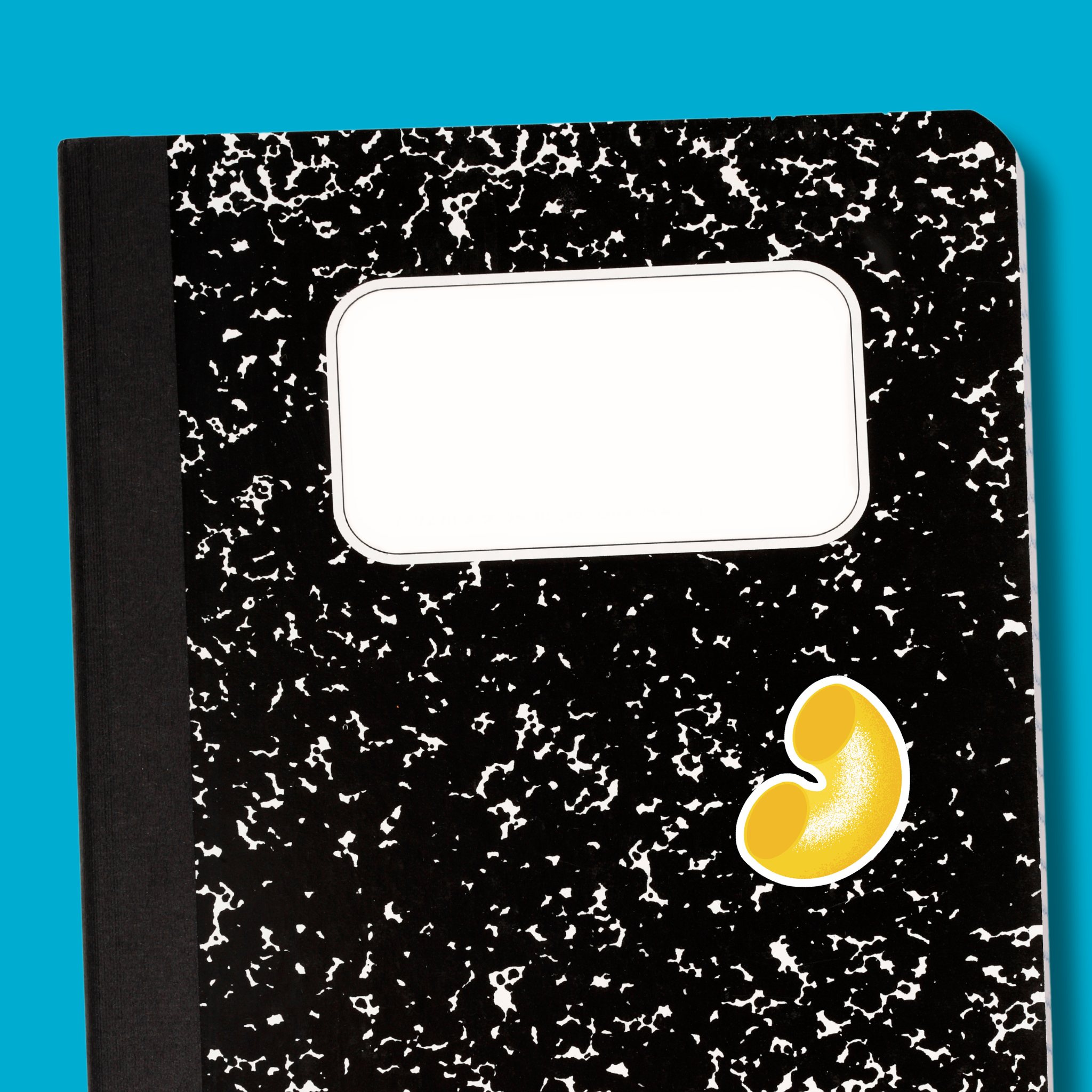 Elbow Macaroni Sticker (Matte + Weather-resistant)