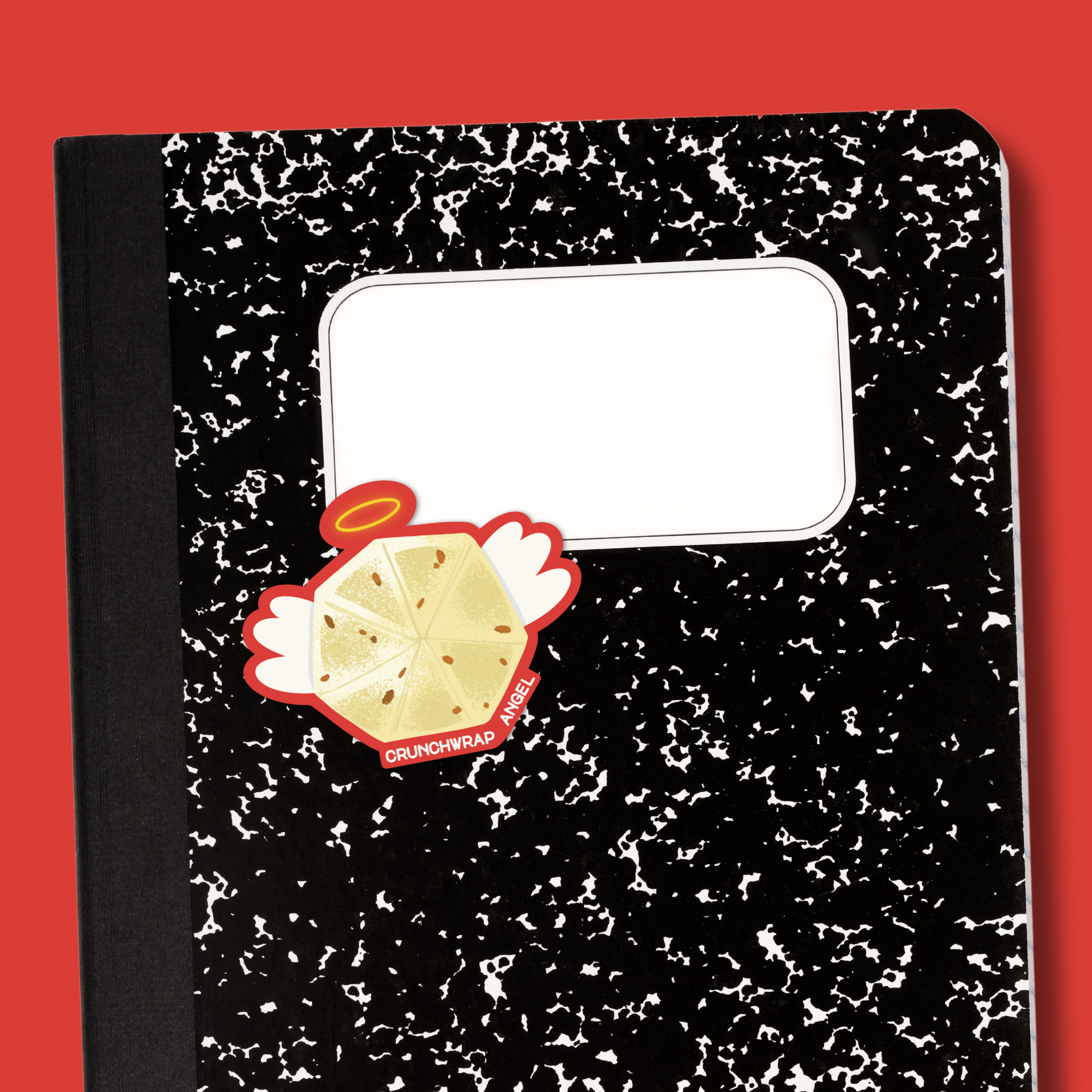 Crunchwrap Angel Sticker