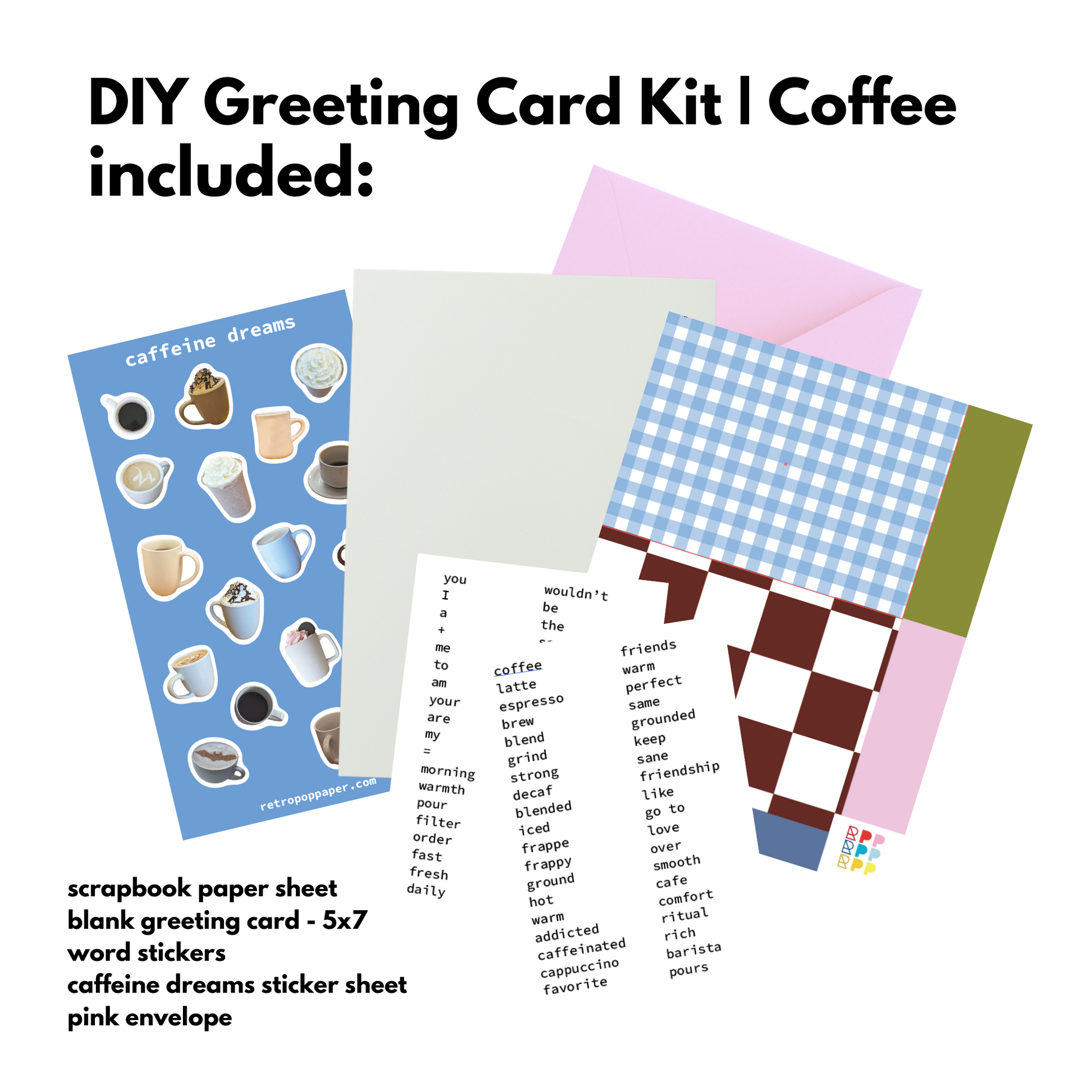 DIY Greeting Card - Coffee