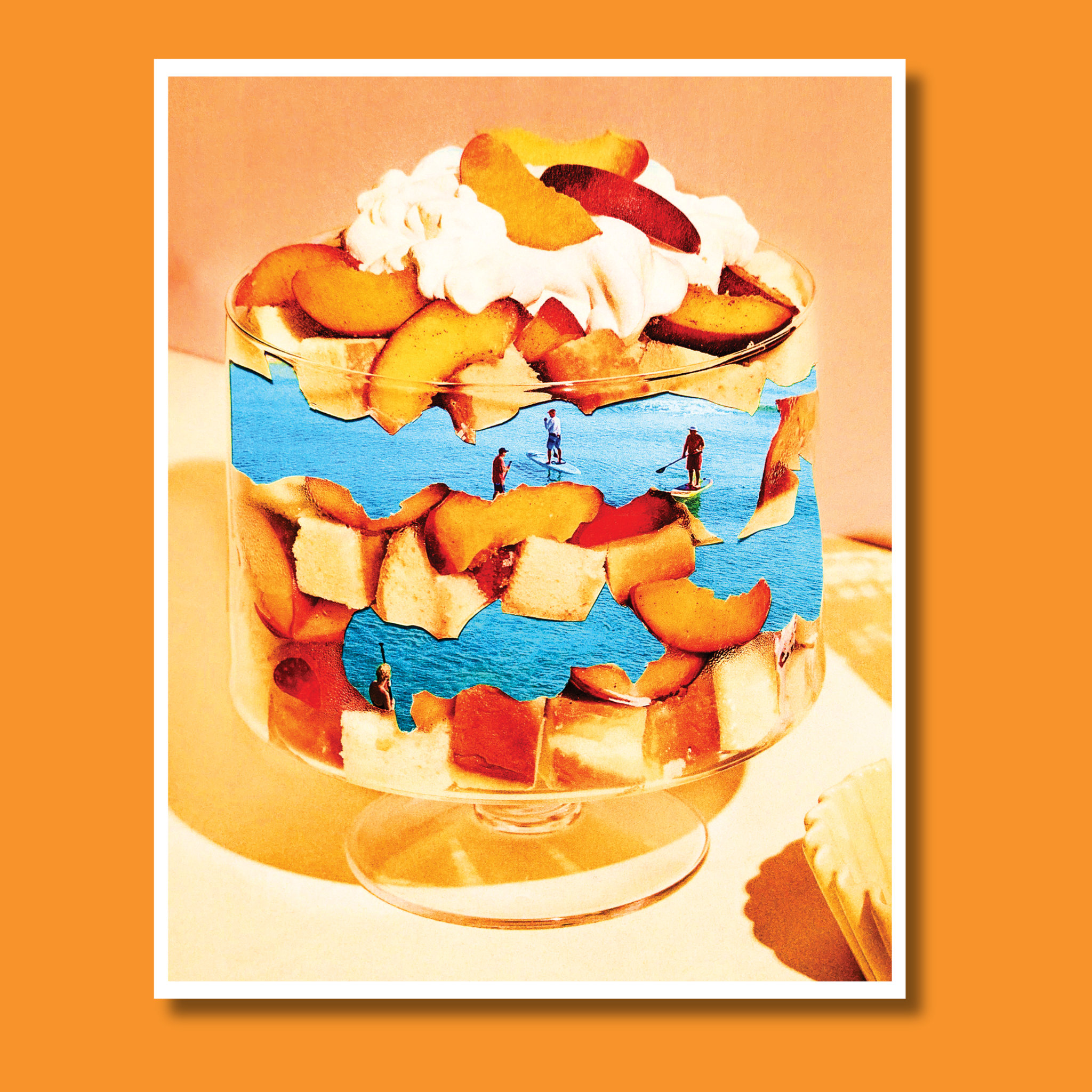 Peach Waves Art Print