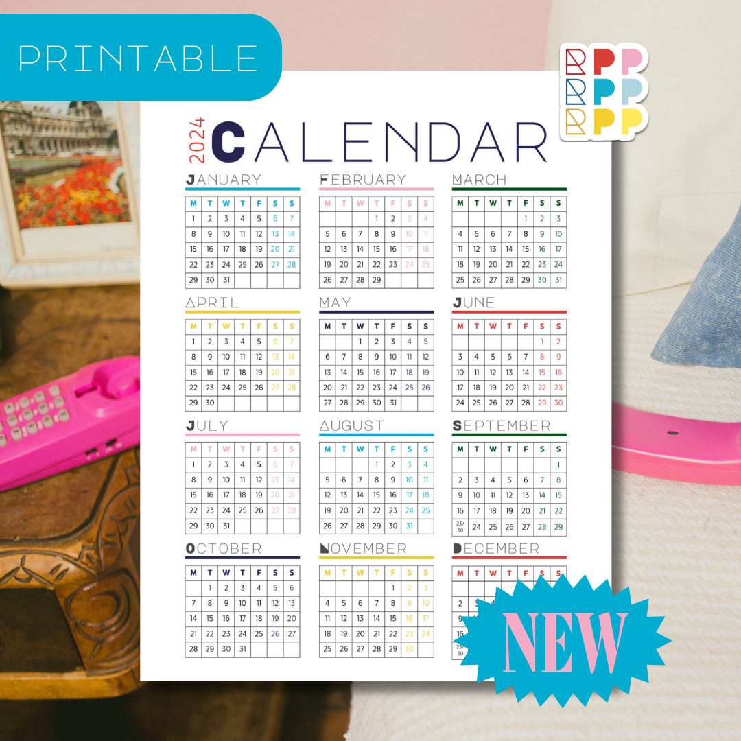 2024 Printable Calendar