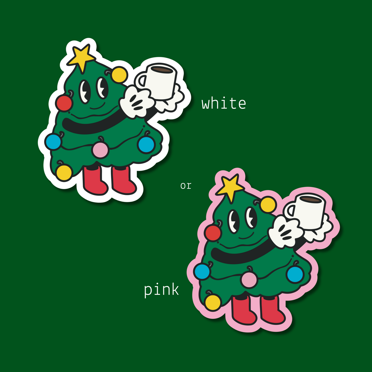 Christmas Tree Character Sticker