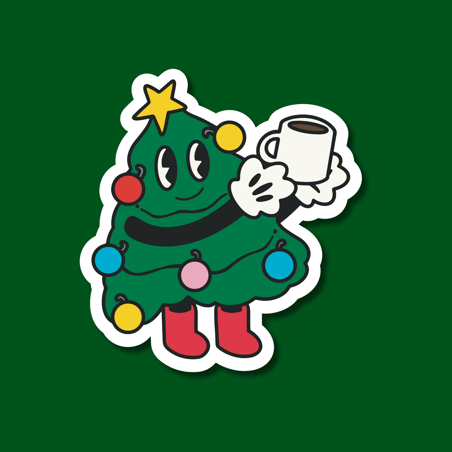 Christmas Tree Character Sticker