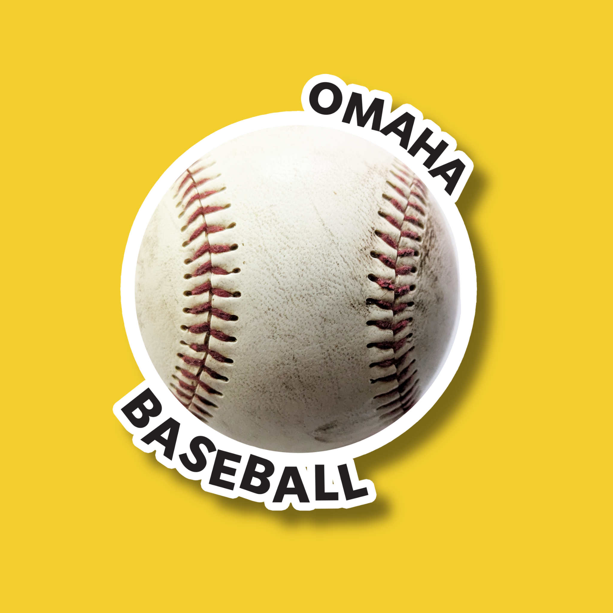 Omaha Baseball Sticker