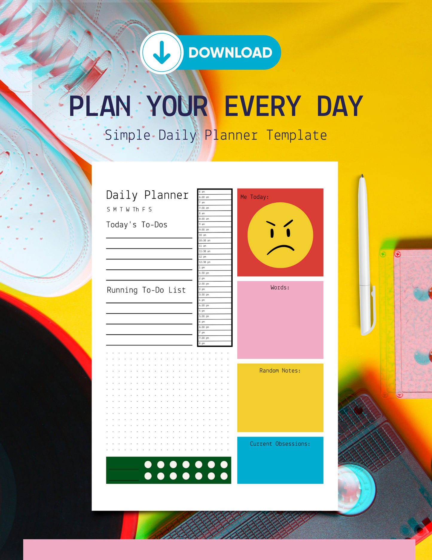 Retro Daily Planner