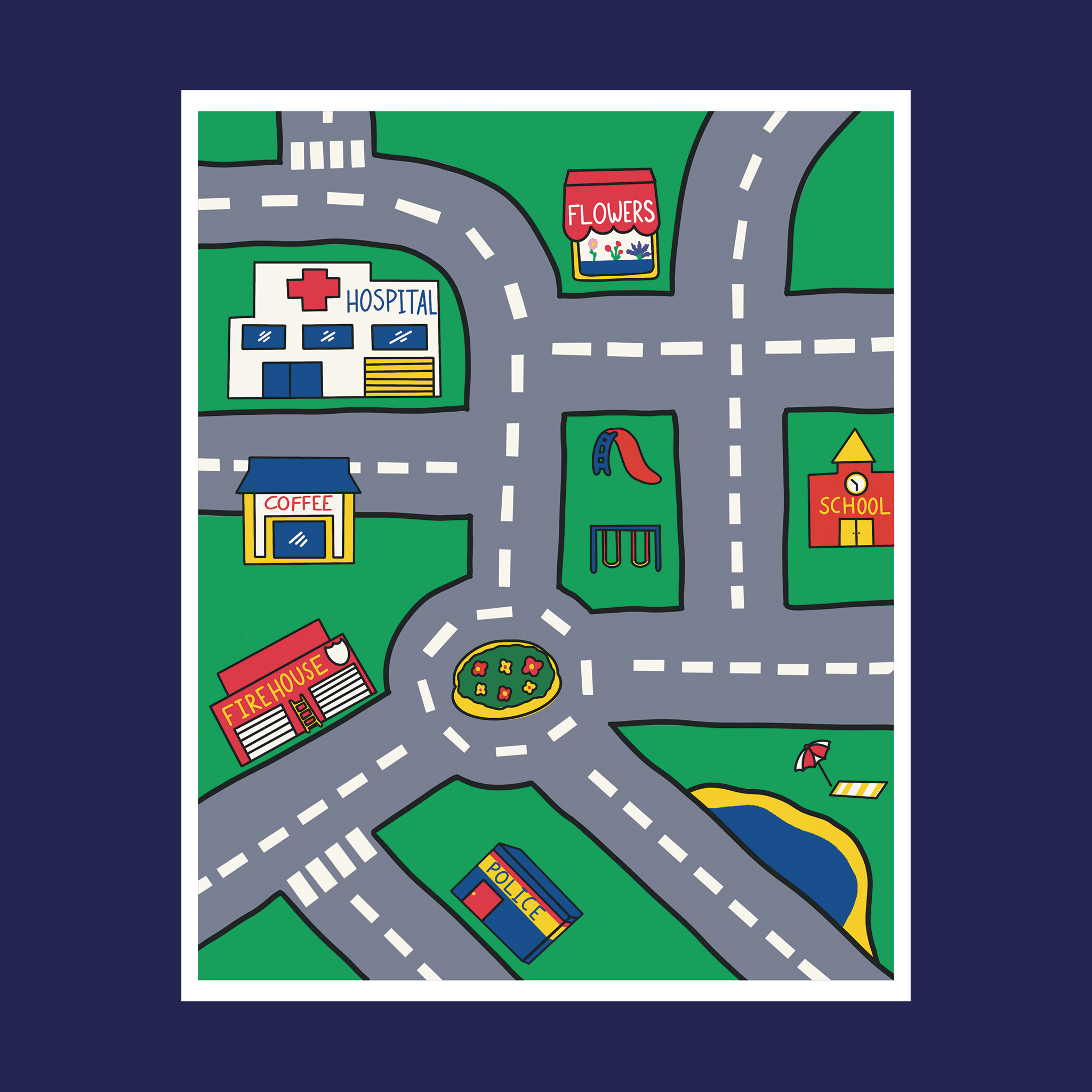 Road Rug Art Print