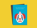 Clowning Around Late Birthday Greeting Card