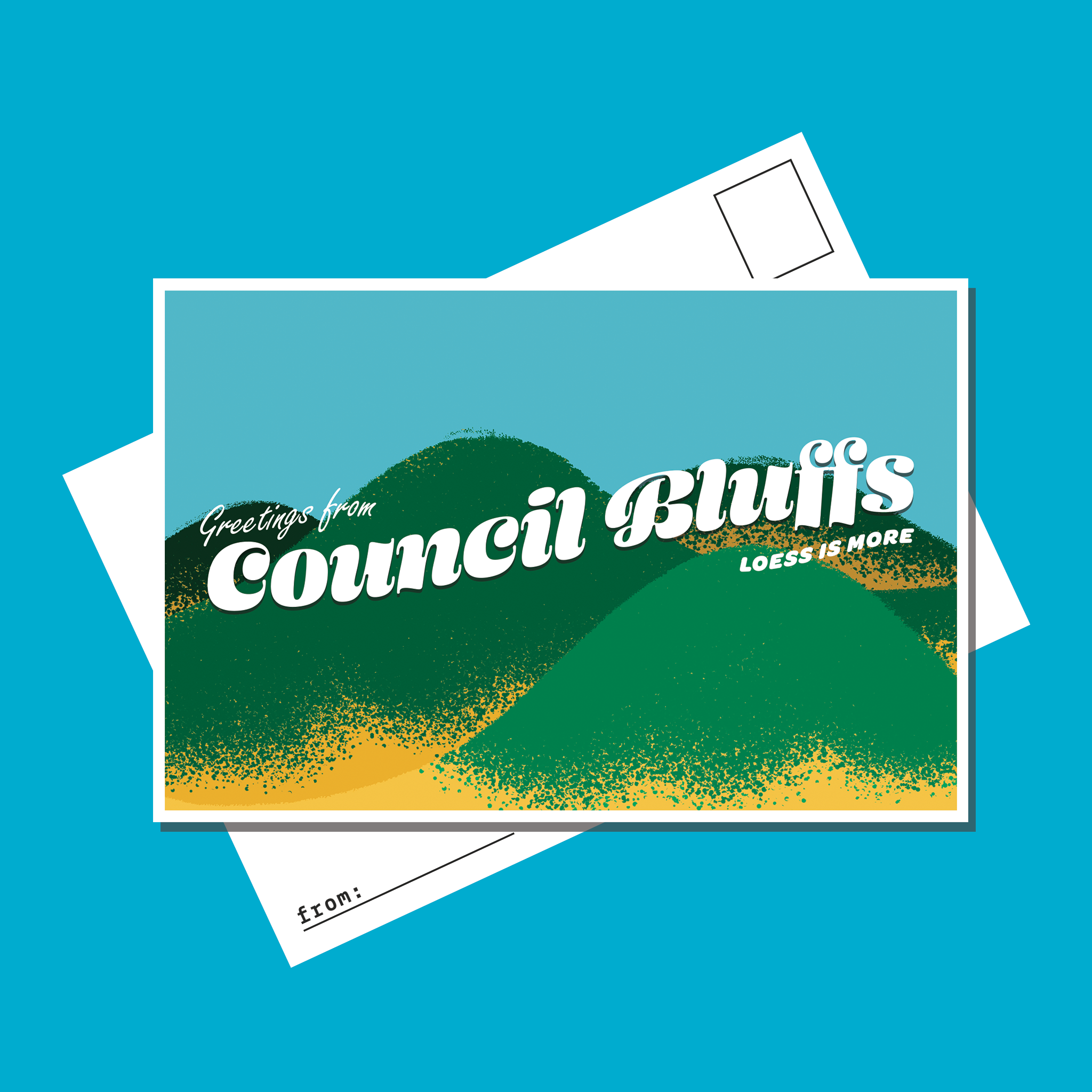Council Bluffs, Iowa Postcard