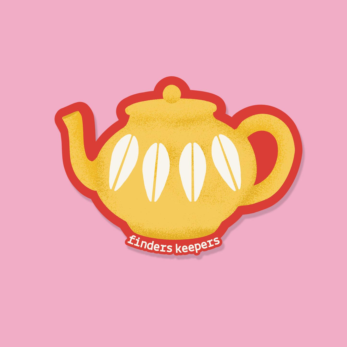 Finders Keepers Teapot Sticker