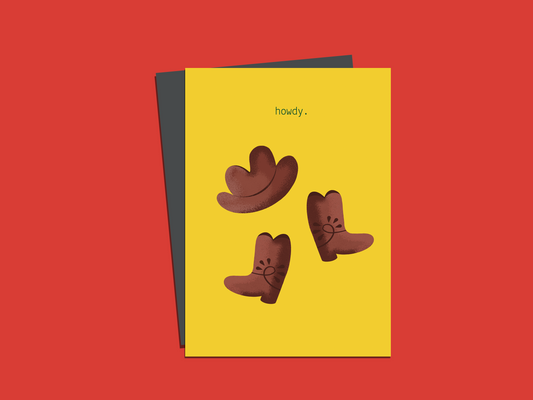 Howdy Greeting Card