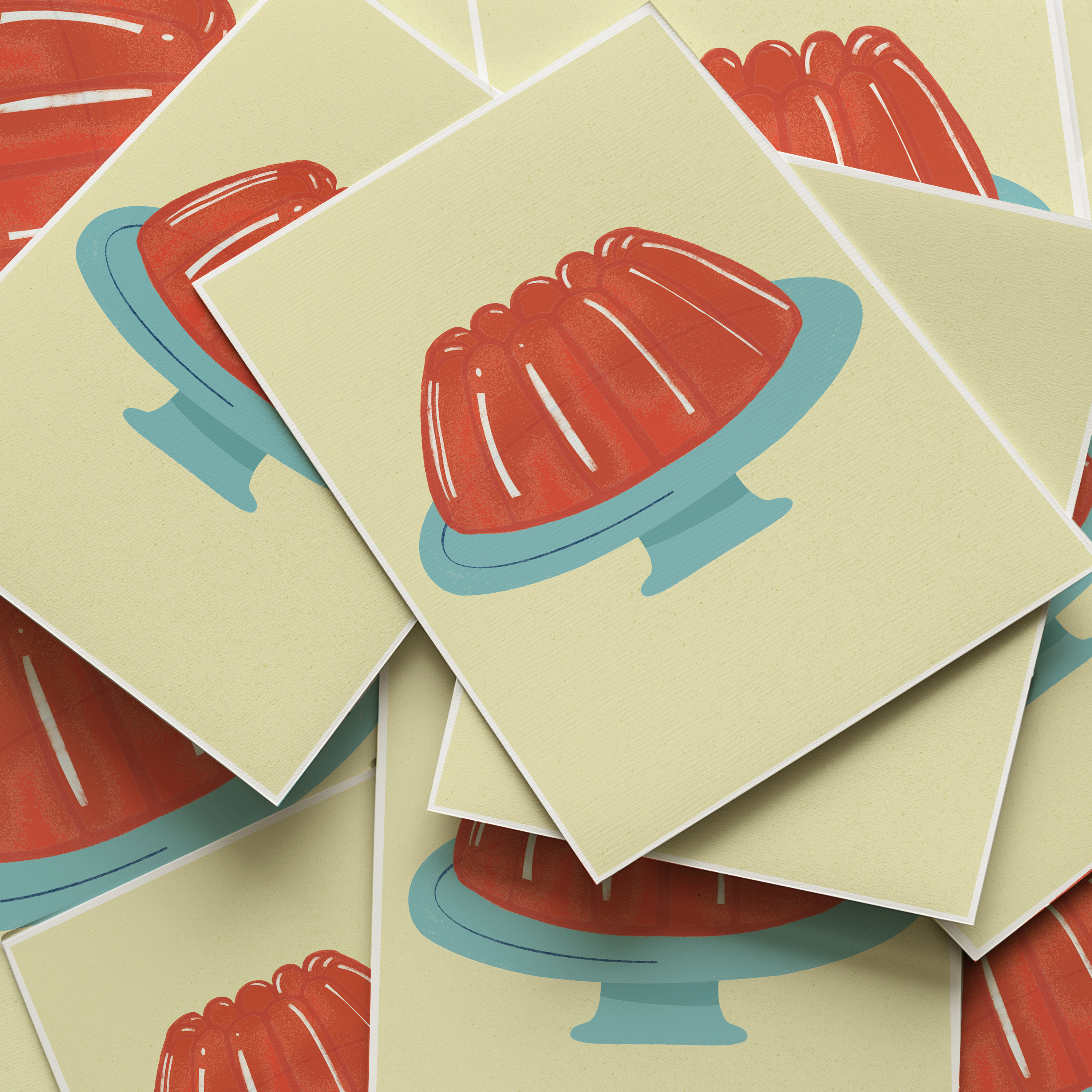 Retro Jello Art Print