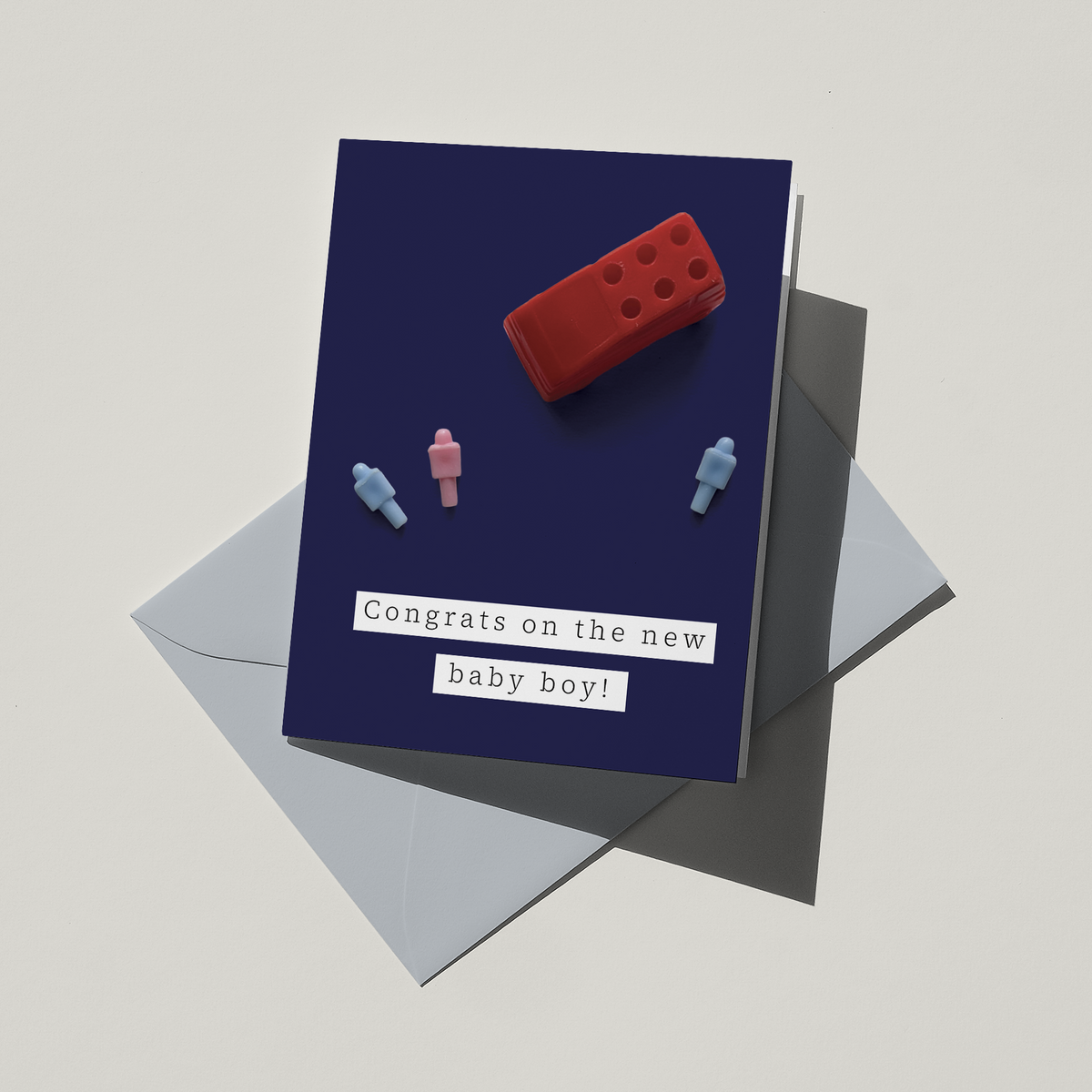 Congrats Baby Boy Life Greeting Card