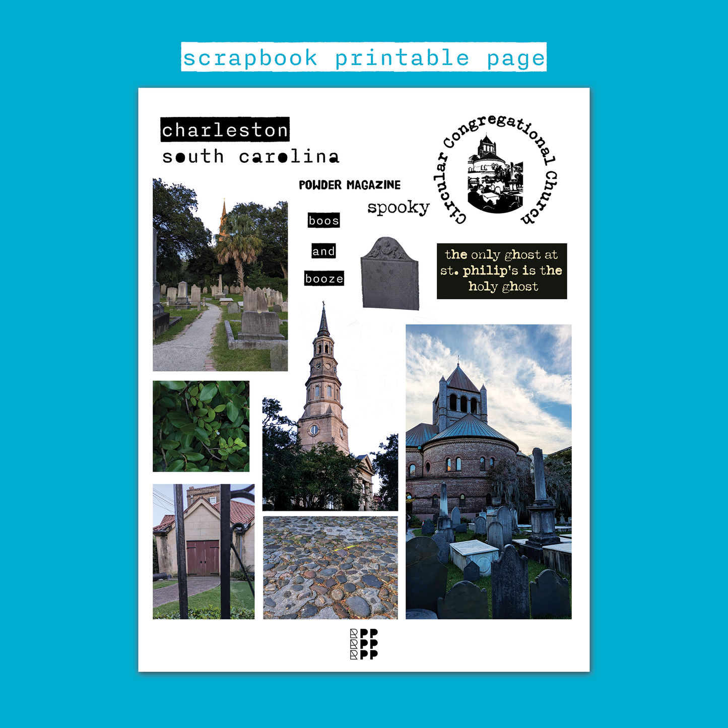 Charleston, South Carolina Scrapbook Page