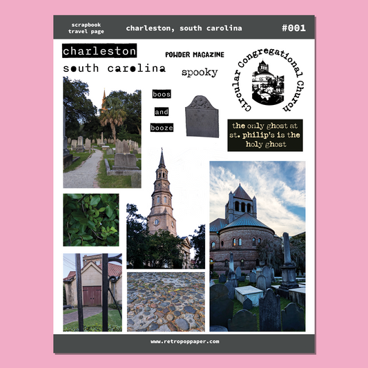 Charleston, South Carolina Printable Scrapbook Page