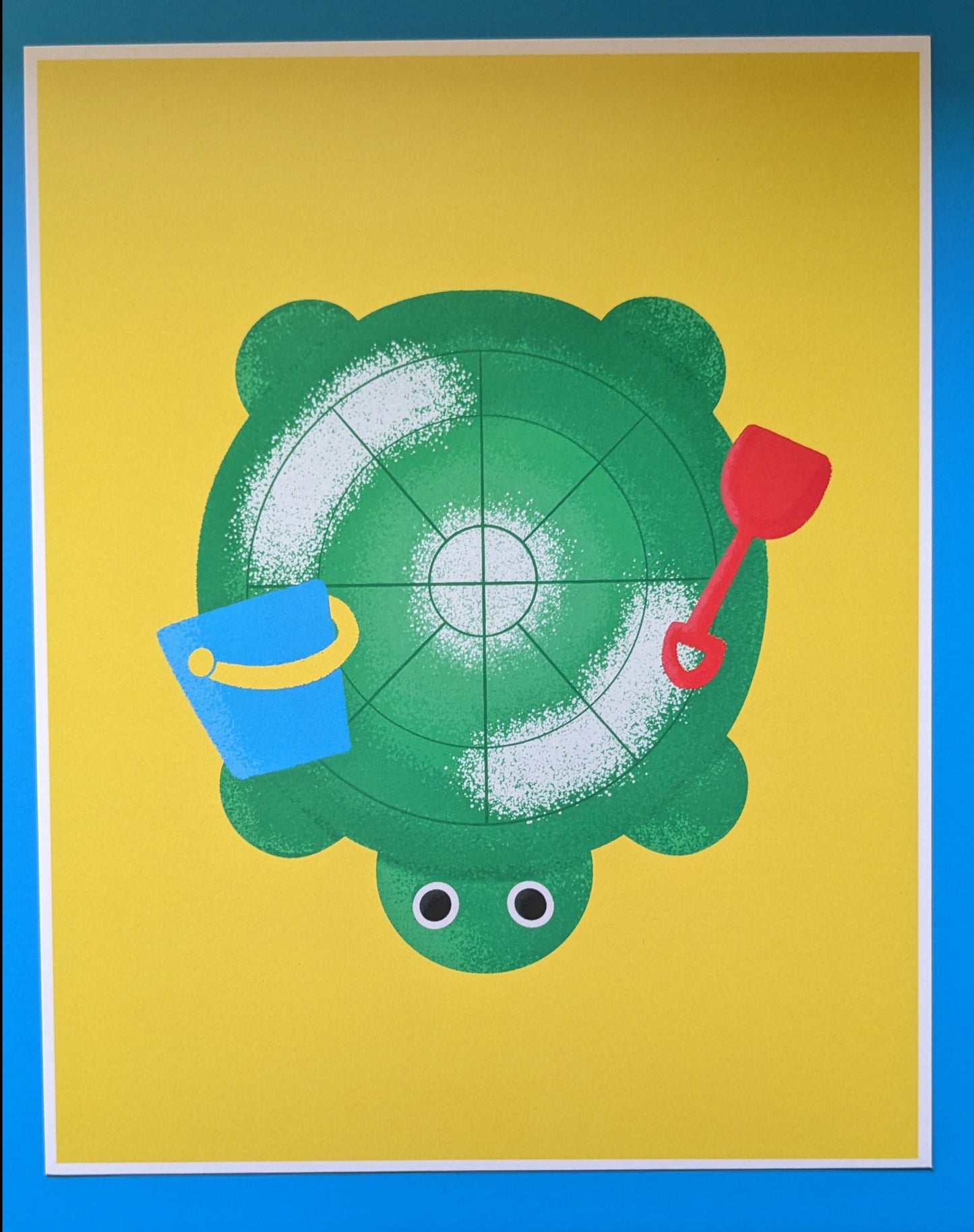 Turtle Sandbox Art Print