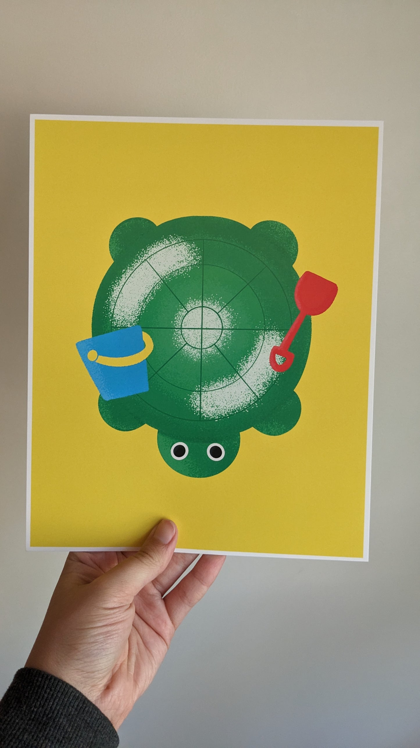 Turtle Sandbox Art Print