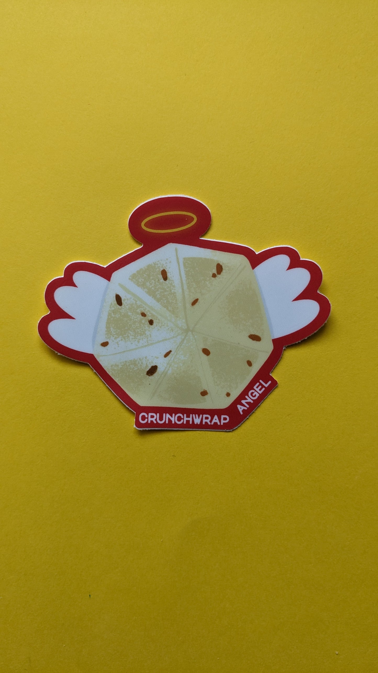 Crunchwrap Angel Sticker