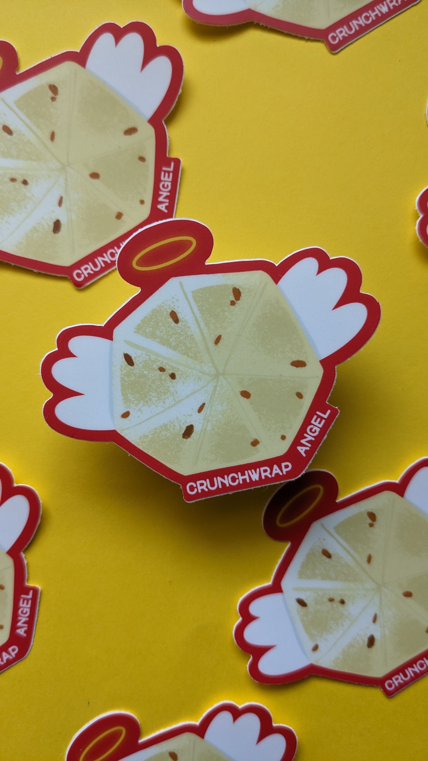 Crunchwrap Angel Sticker