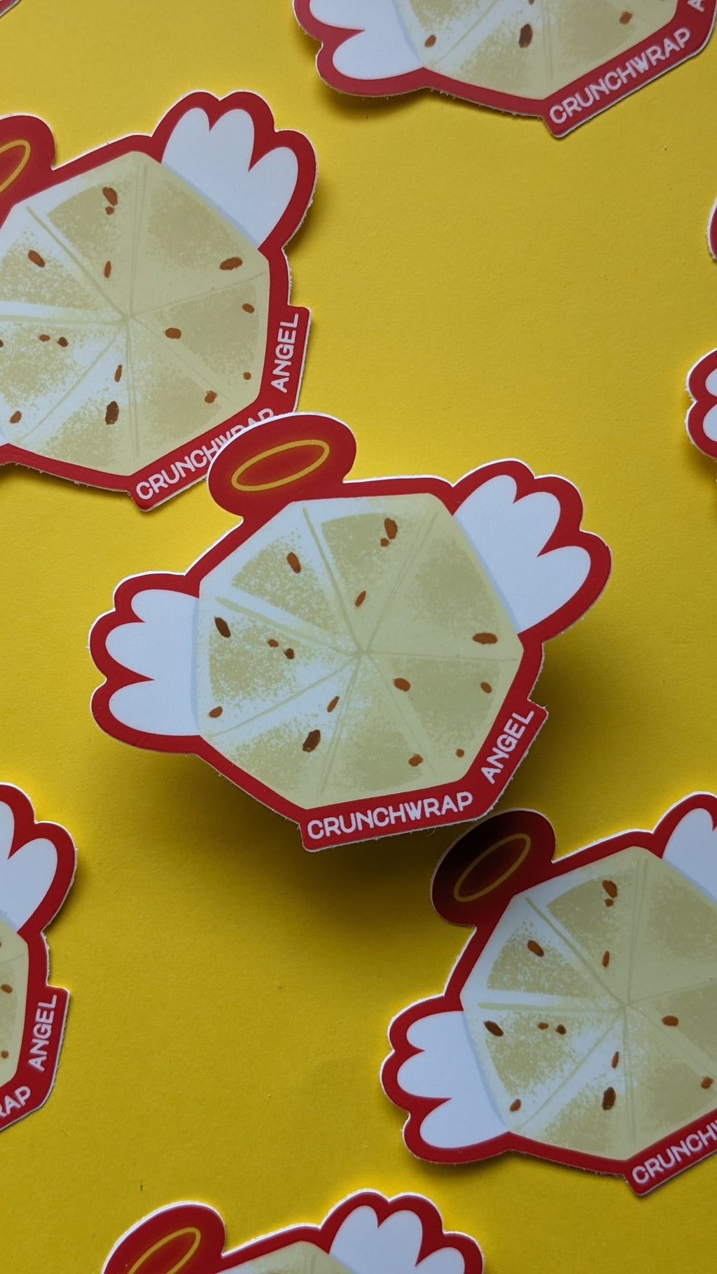 Crunchwrap Sticker Crunchwrap Angel Sticker – Retro Pop Paper