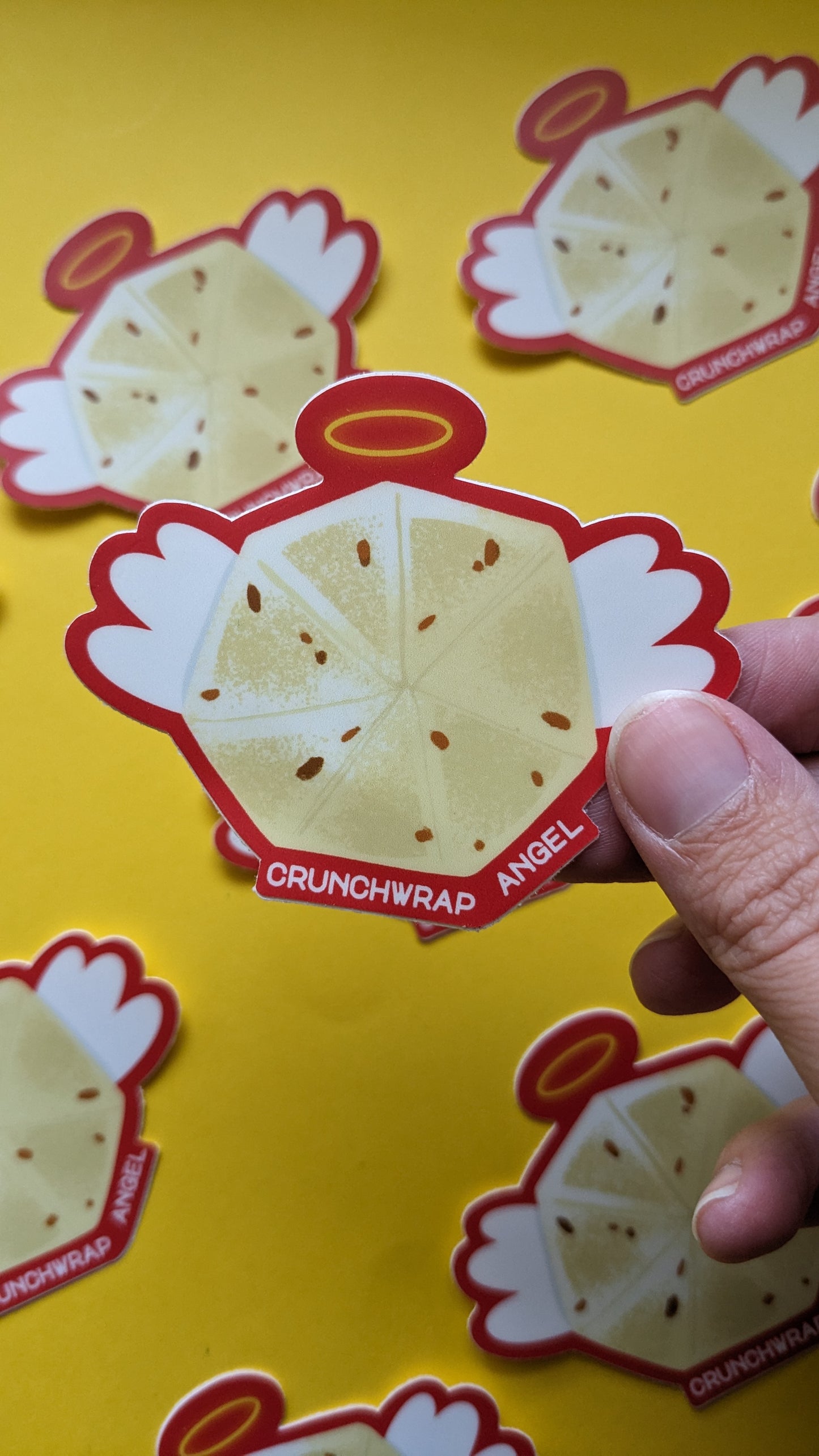 Crunchwrap Angel Sticker