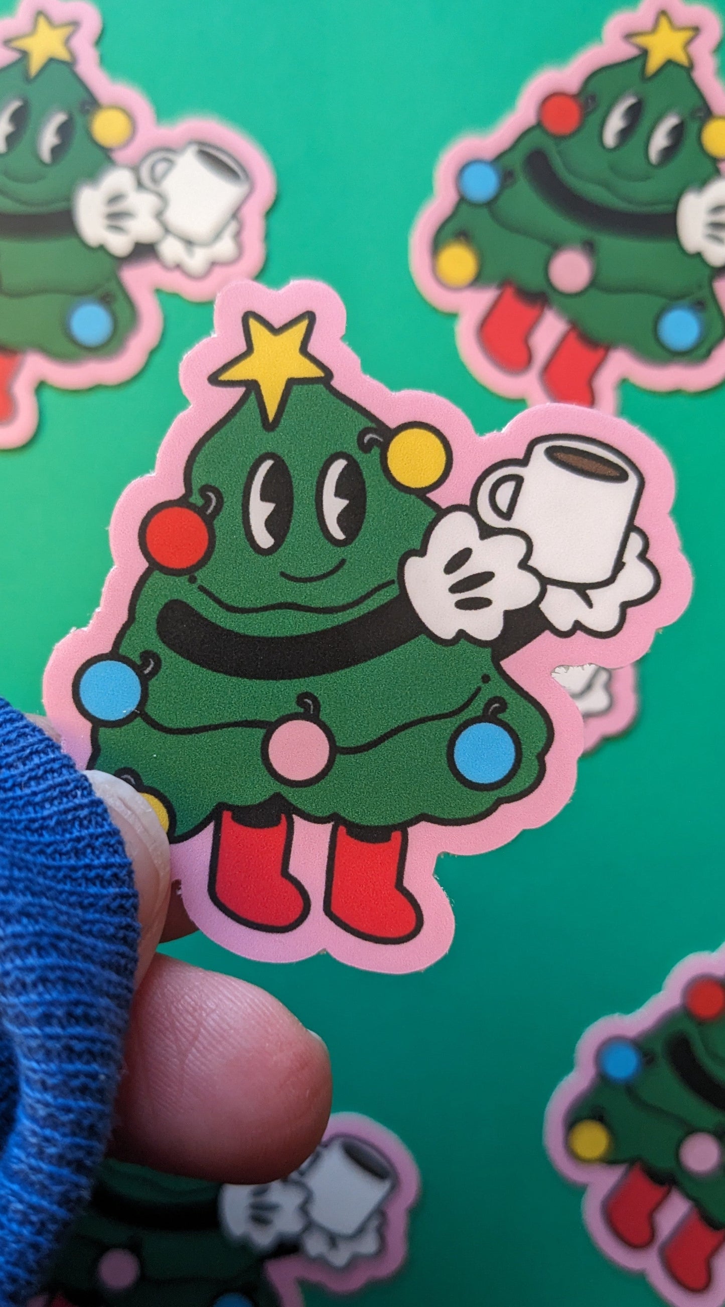 Christmas Tree Character Sticker