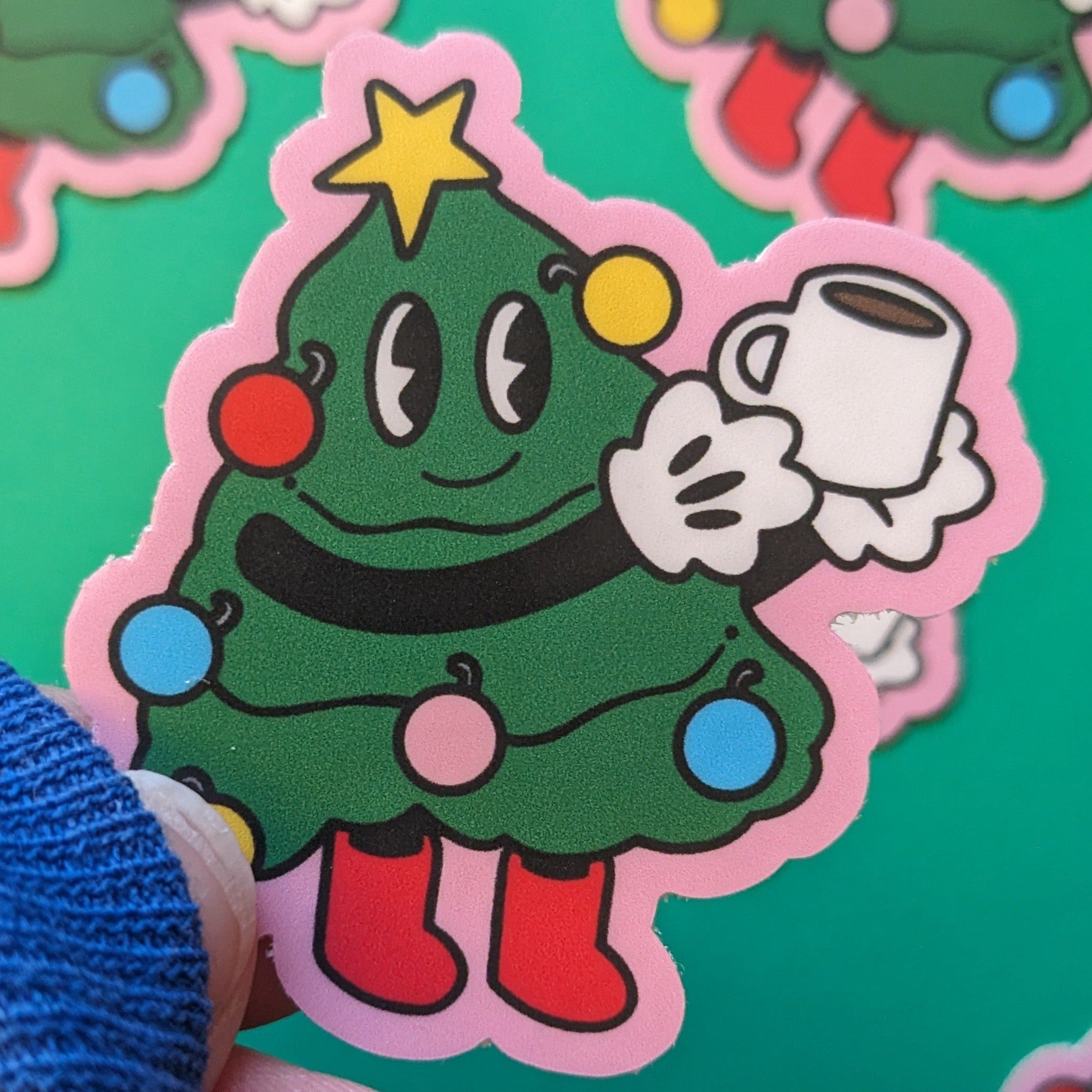 Christmas Tree Character Sticker