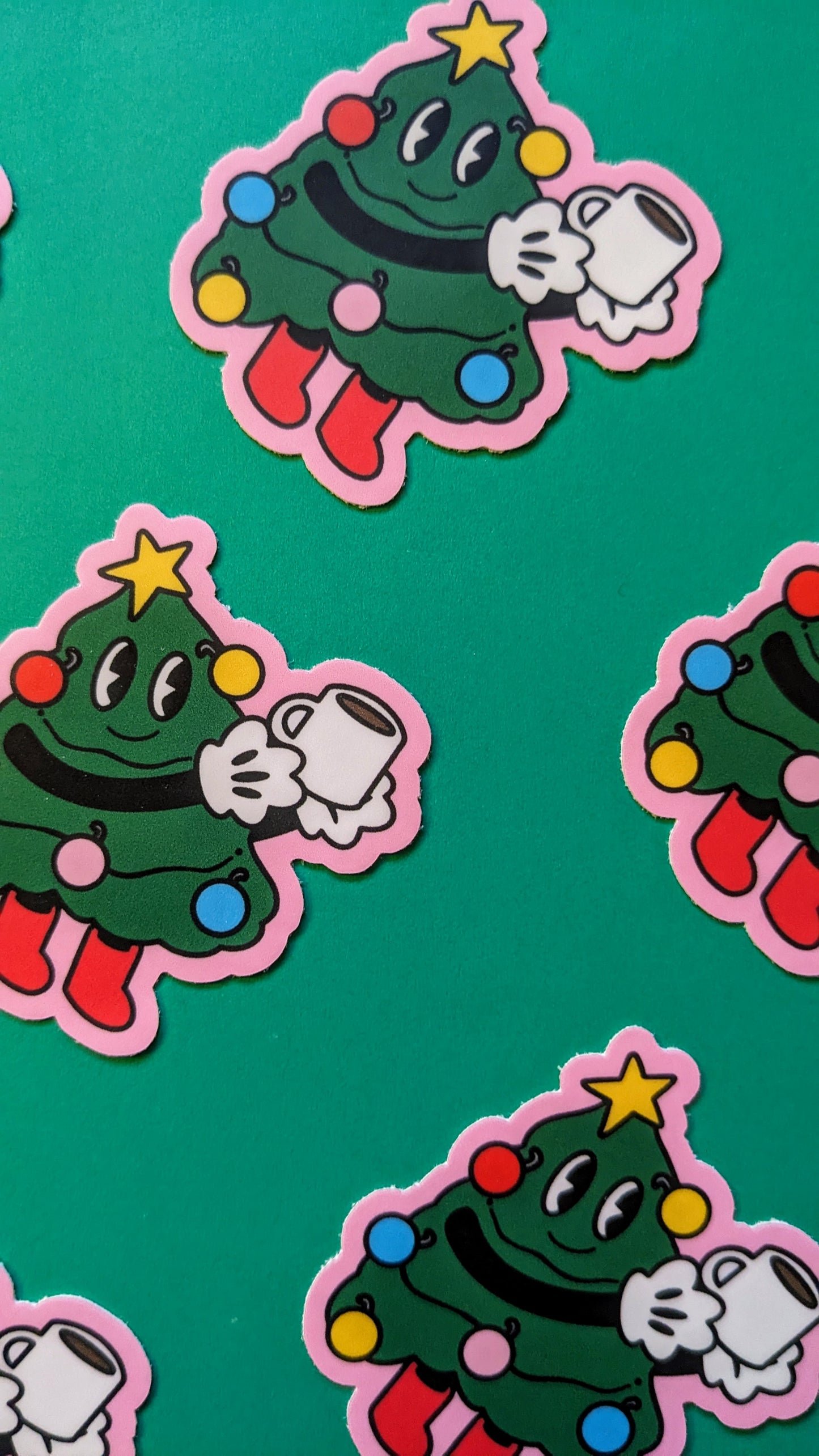 Christmas Tree Character Sticker