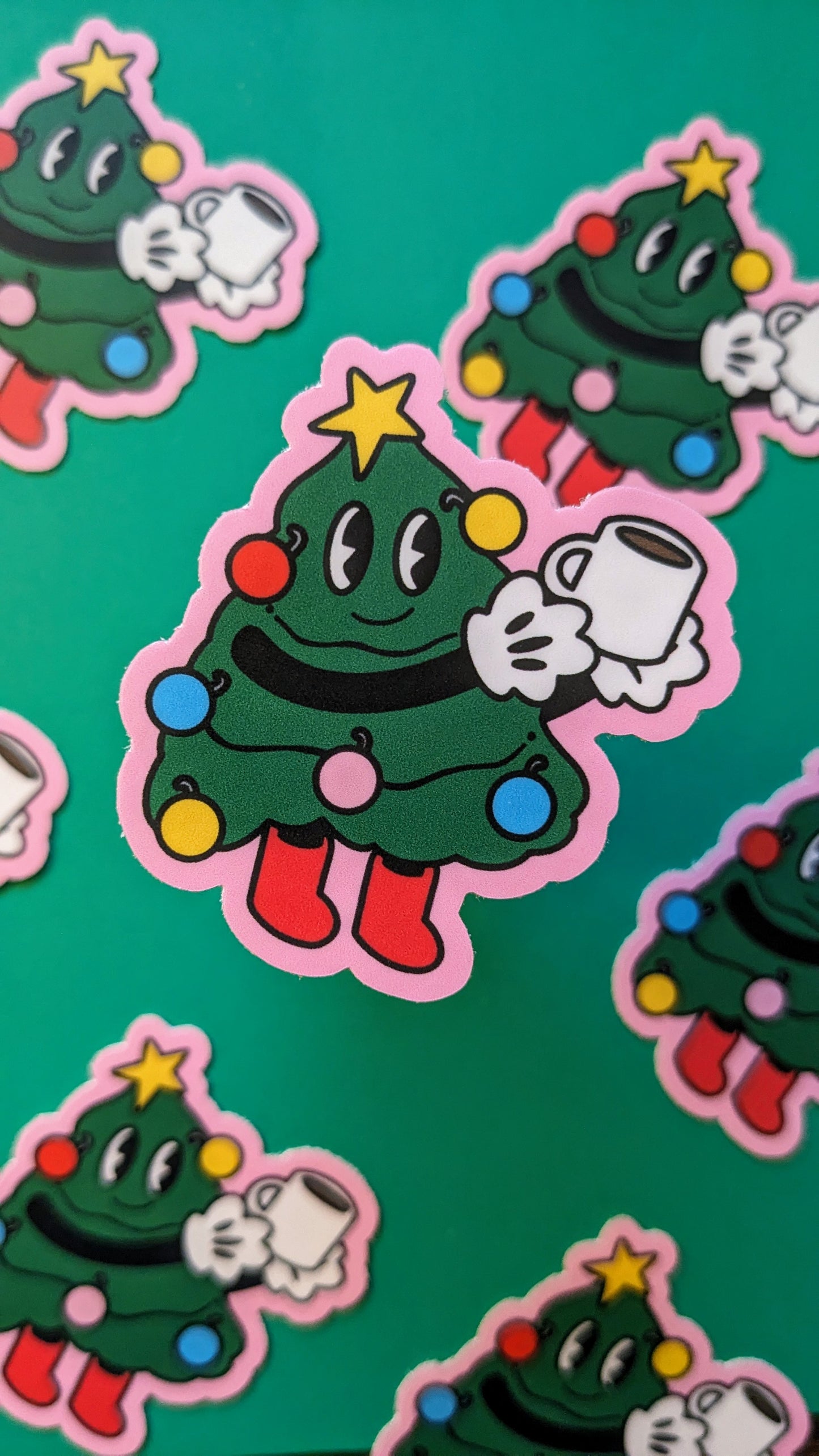 Christmas Tree Character Sticker