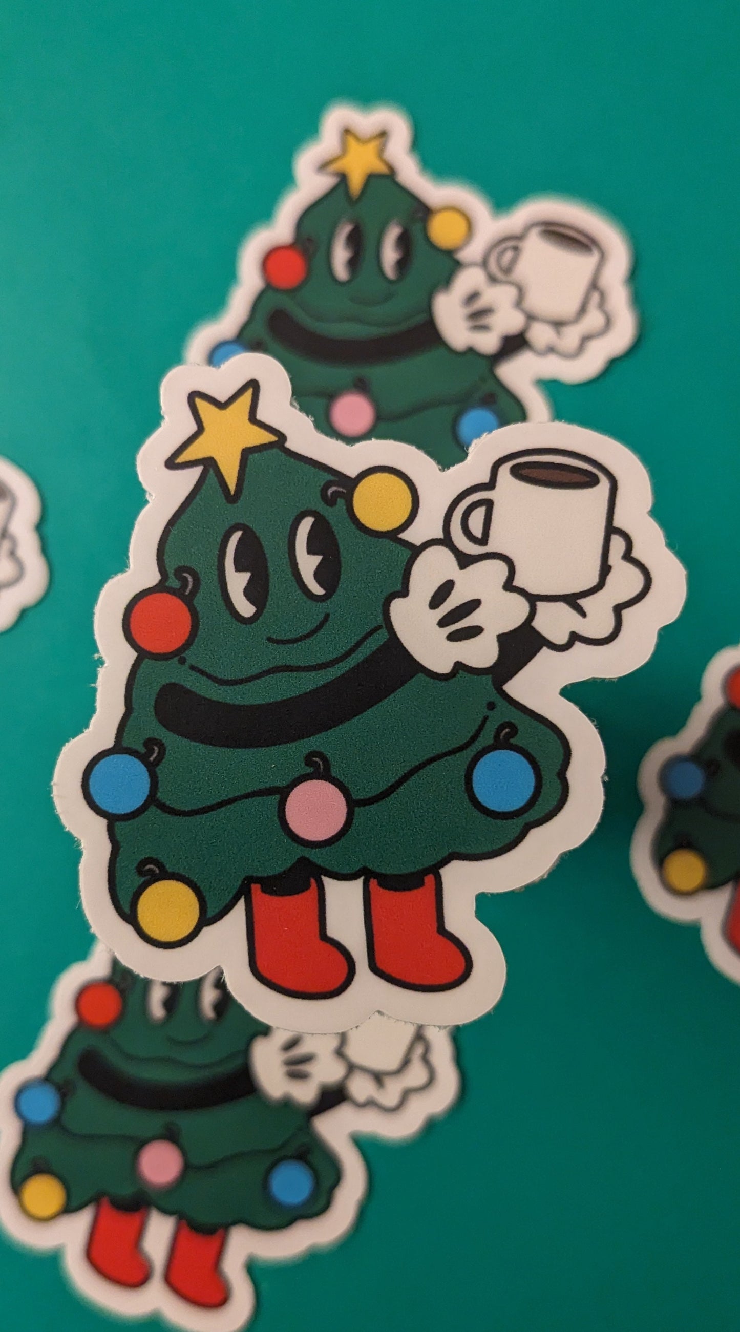 Christmas Tree Character Sticker