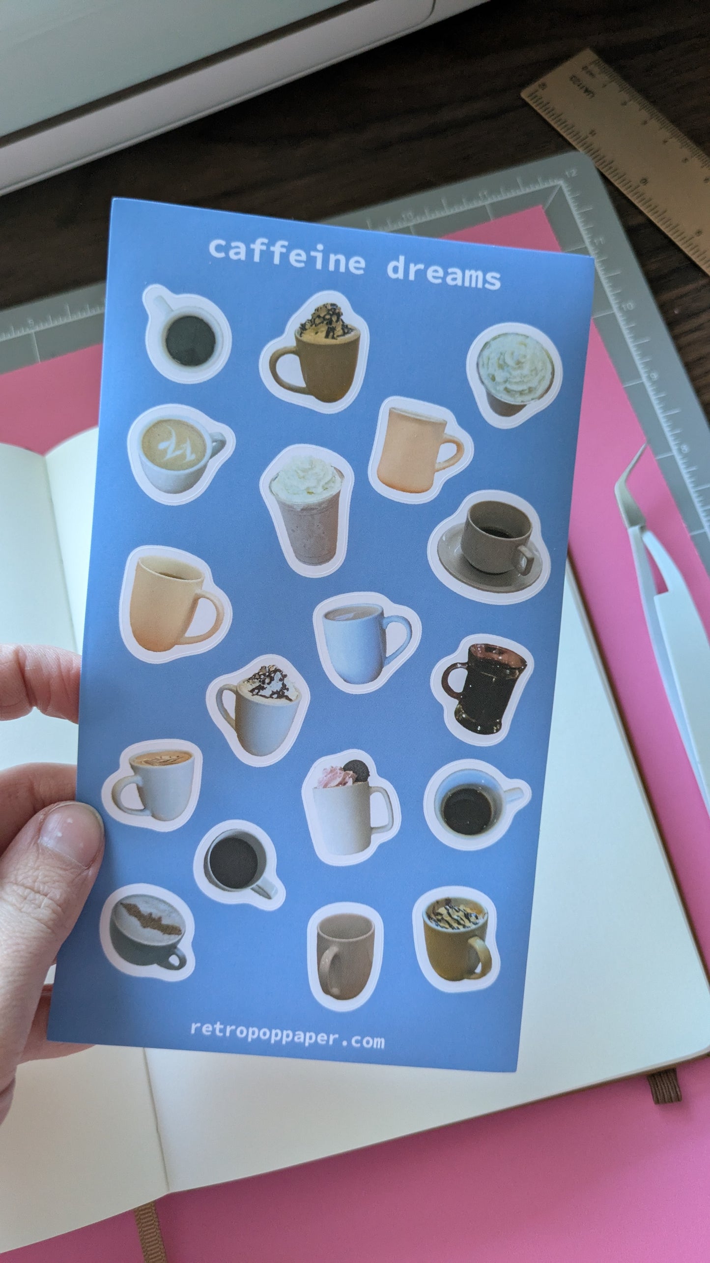 Caffeine Dreams Sticker Sheet