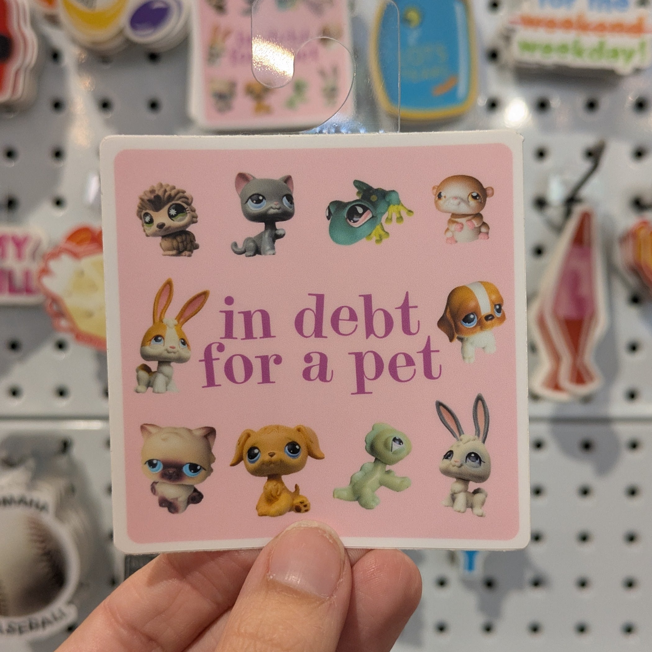 In Debt For A Pet Littlest Pet Shop Sticker (Matte)