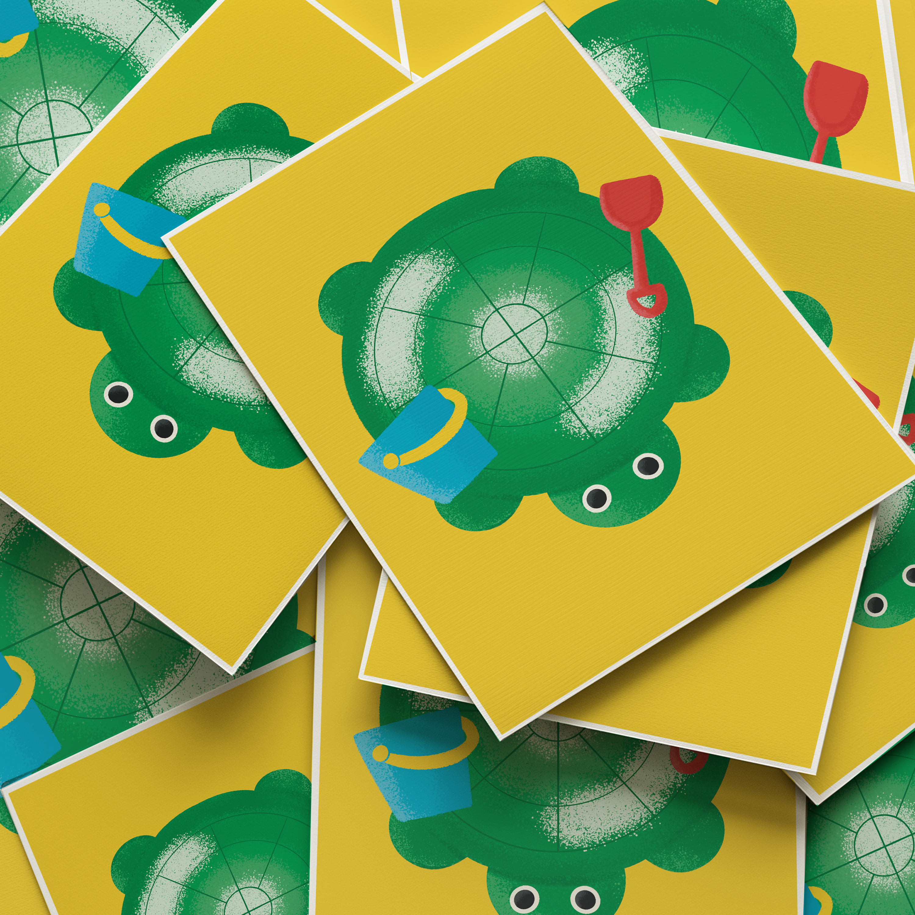 Turtle Sandbox Art Print