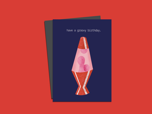 Happy Birthday Lava Lamp Card