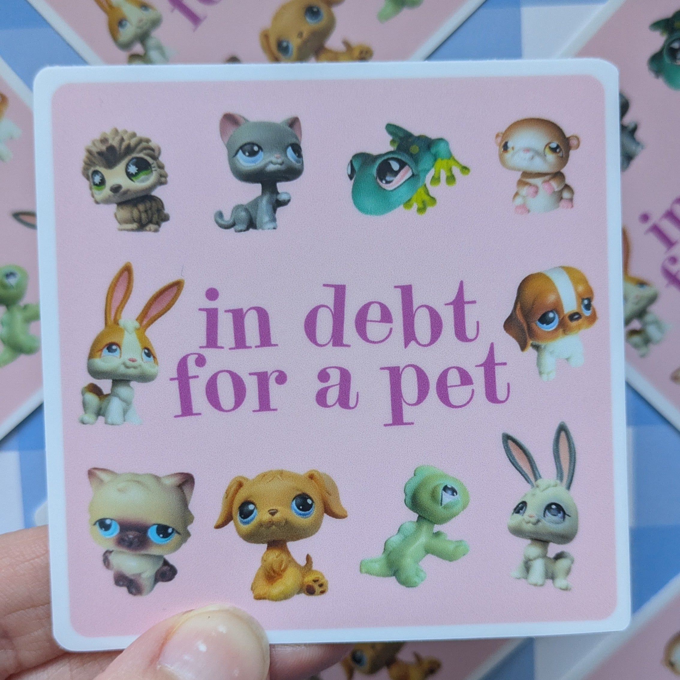 In Debt For A Pet Littlest Pet Shop Sticker (Matte)