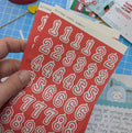 Birthday Candle Number Stickers