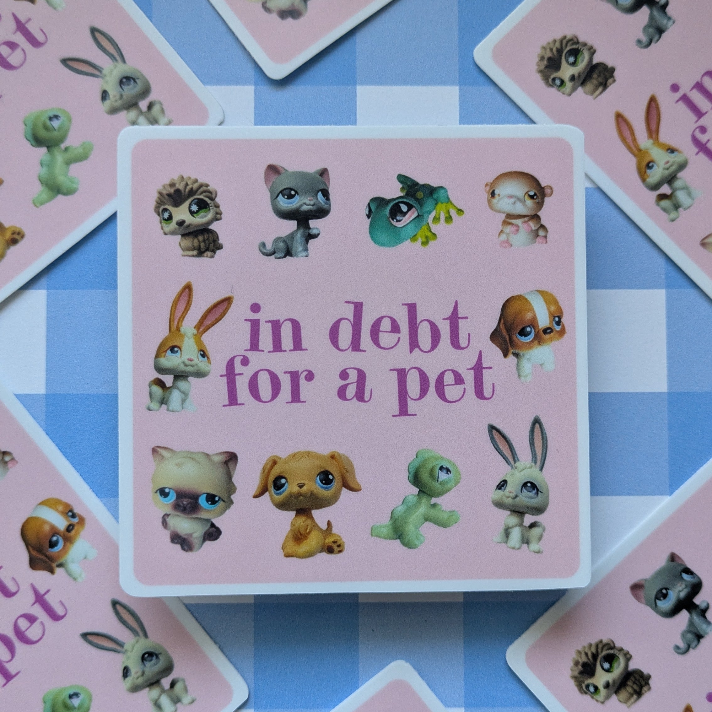 In Debt For A Pet Littlest Pet Shop Sticker (Matte)