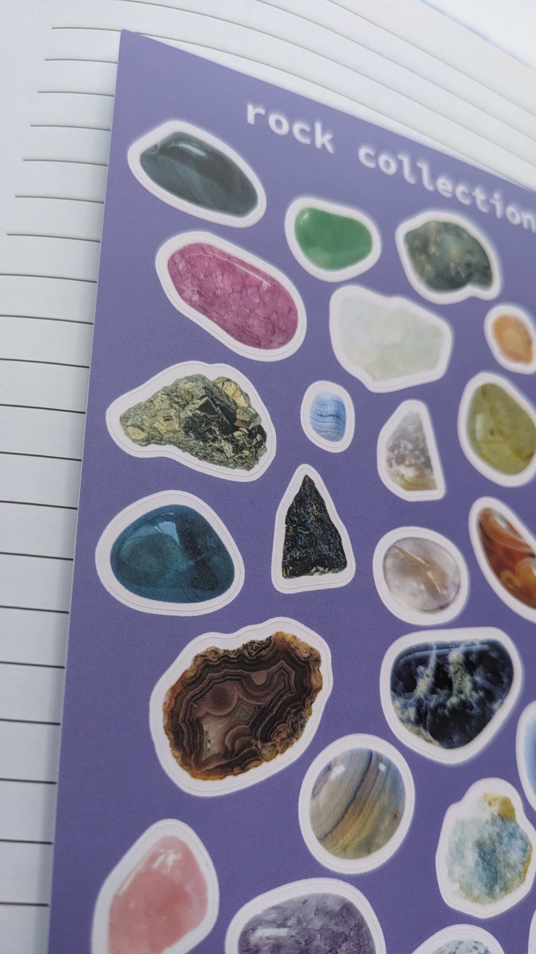 Rock Collection Sticker Sheet