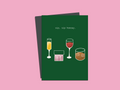 Sip, Sip Hooray Greeting Card
