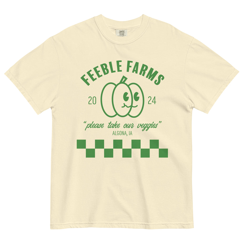 Feeble Farms Tee - Unisex garment-dyed heavyweight t-shirt