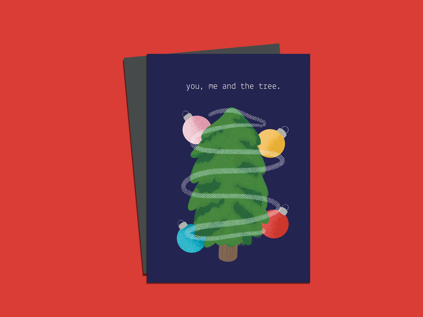 You, Me, and the Tree Greeting Card