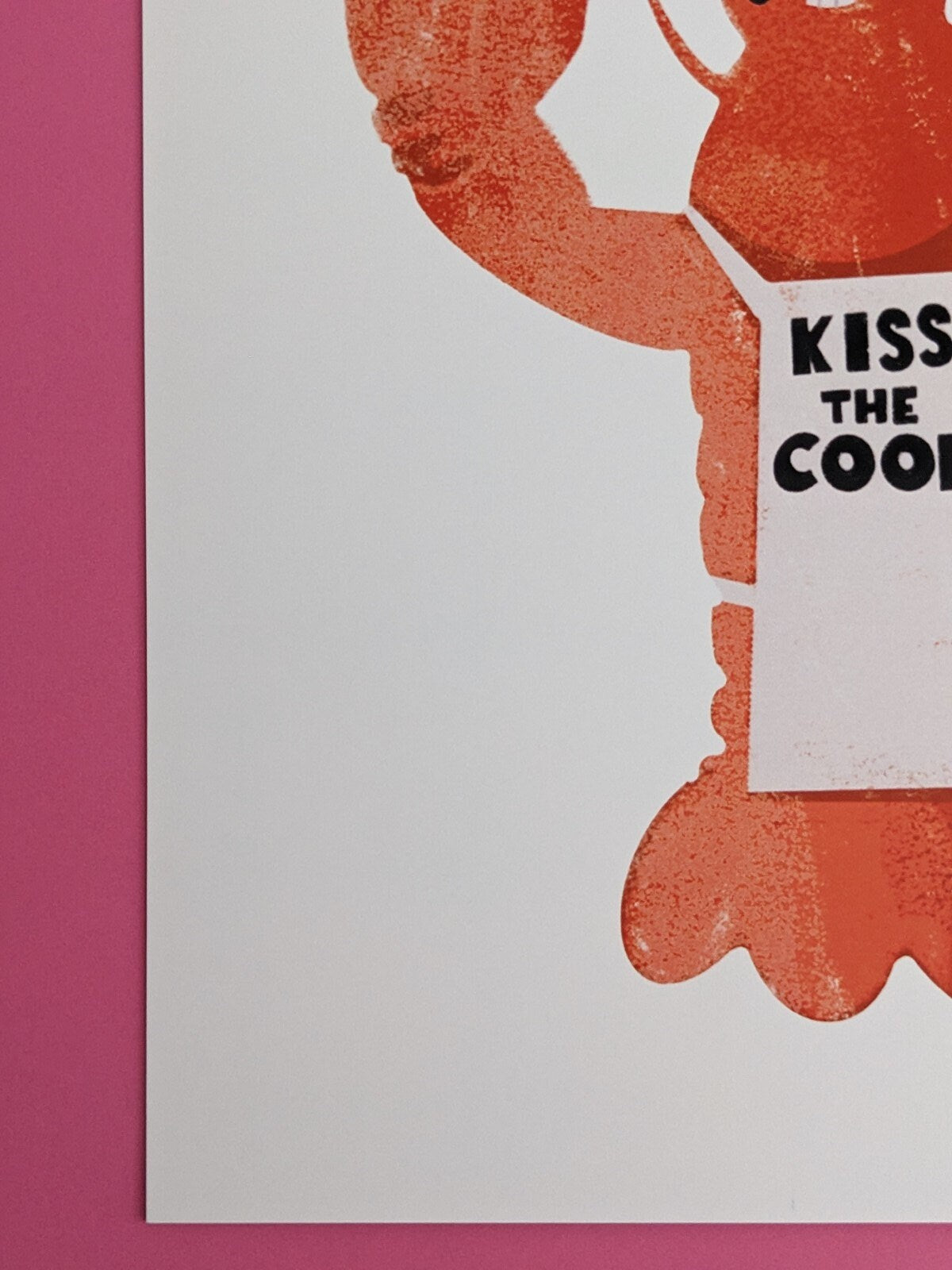 Kiss the Cook Lobster Chef Art Print