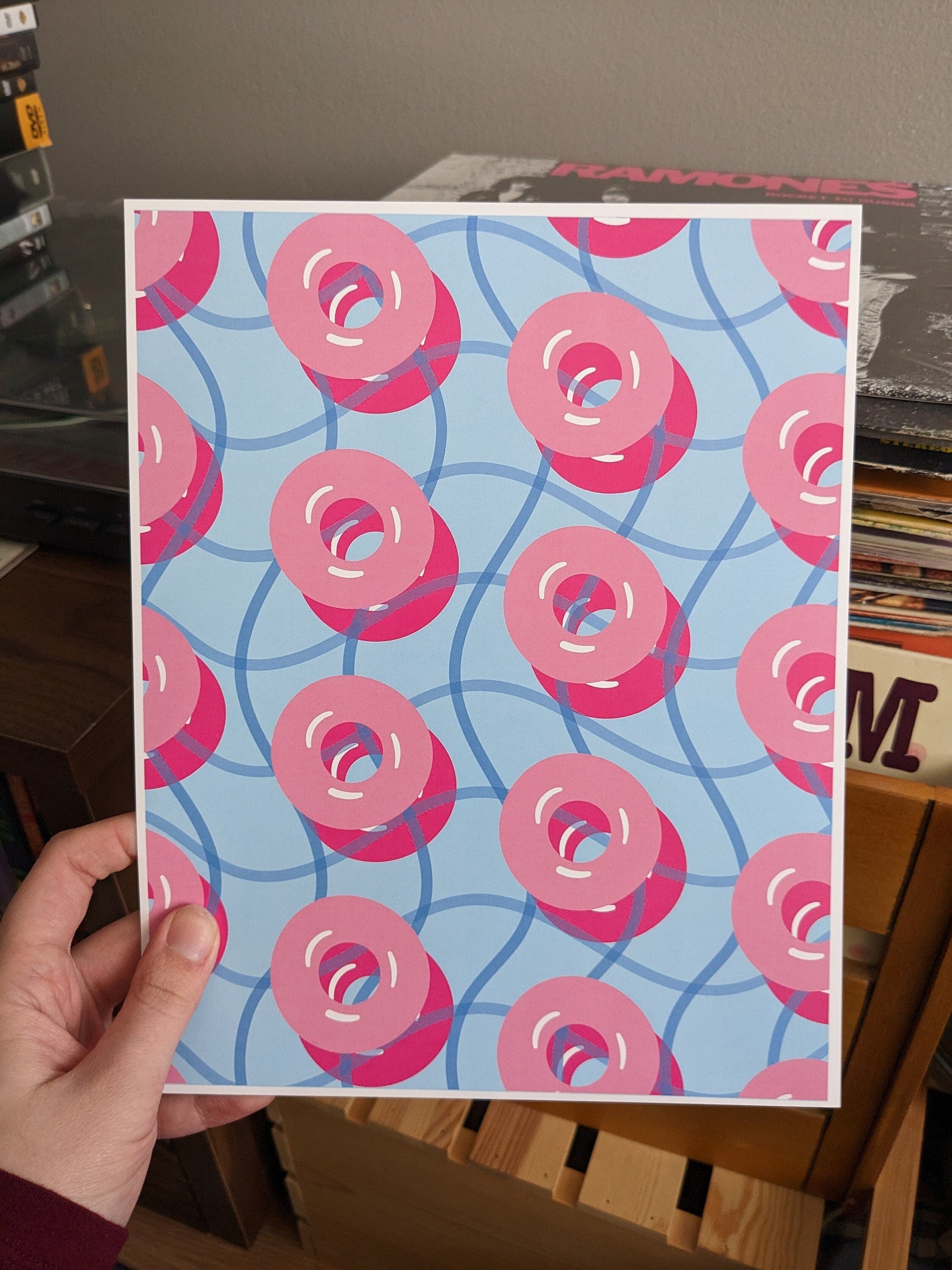 Retro Pool Float Art Print