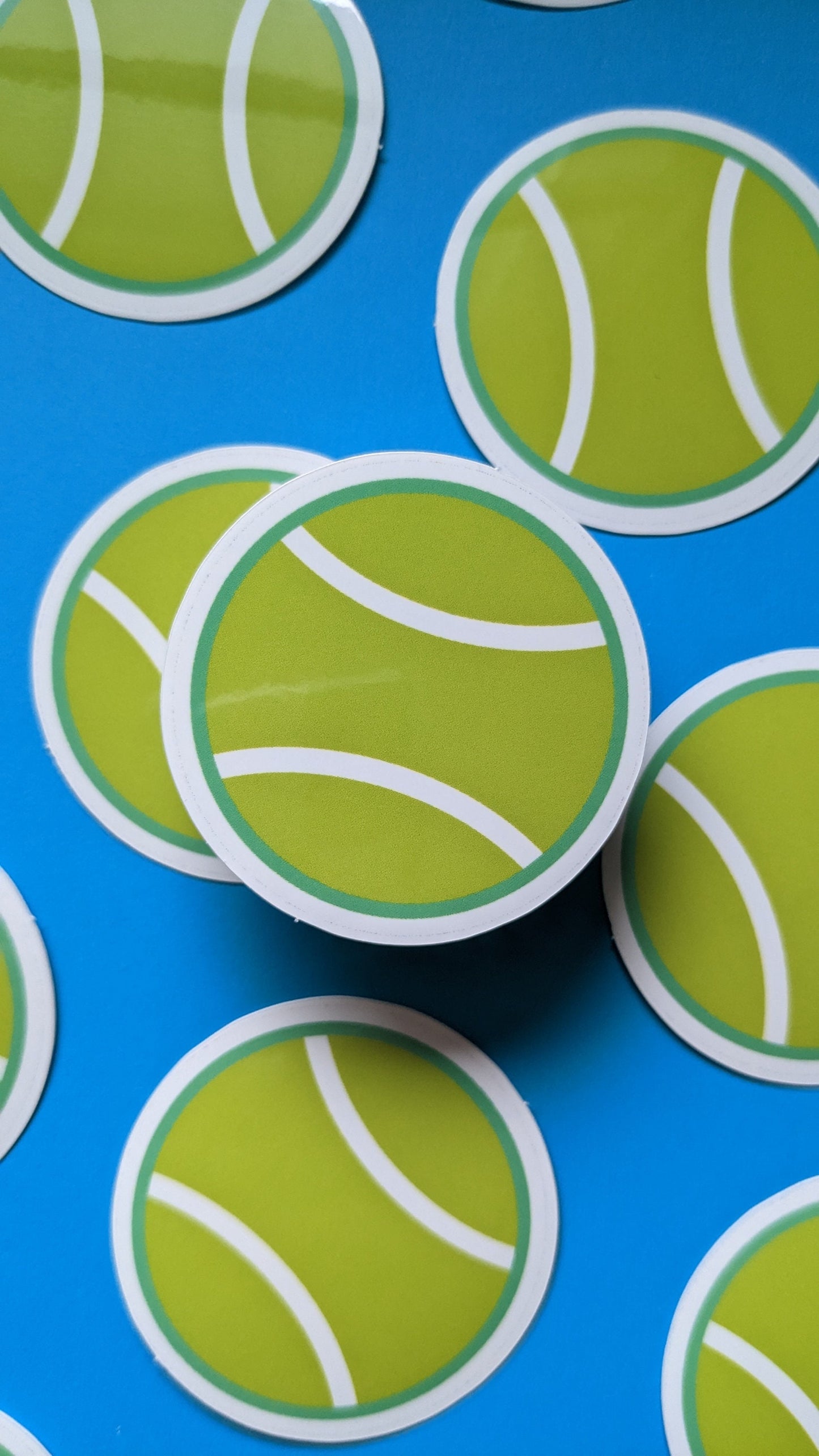 Tennis Ball Sticker (Glossy + Weather-resistant)