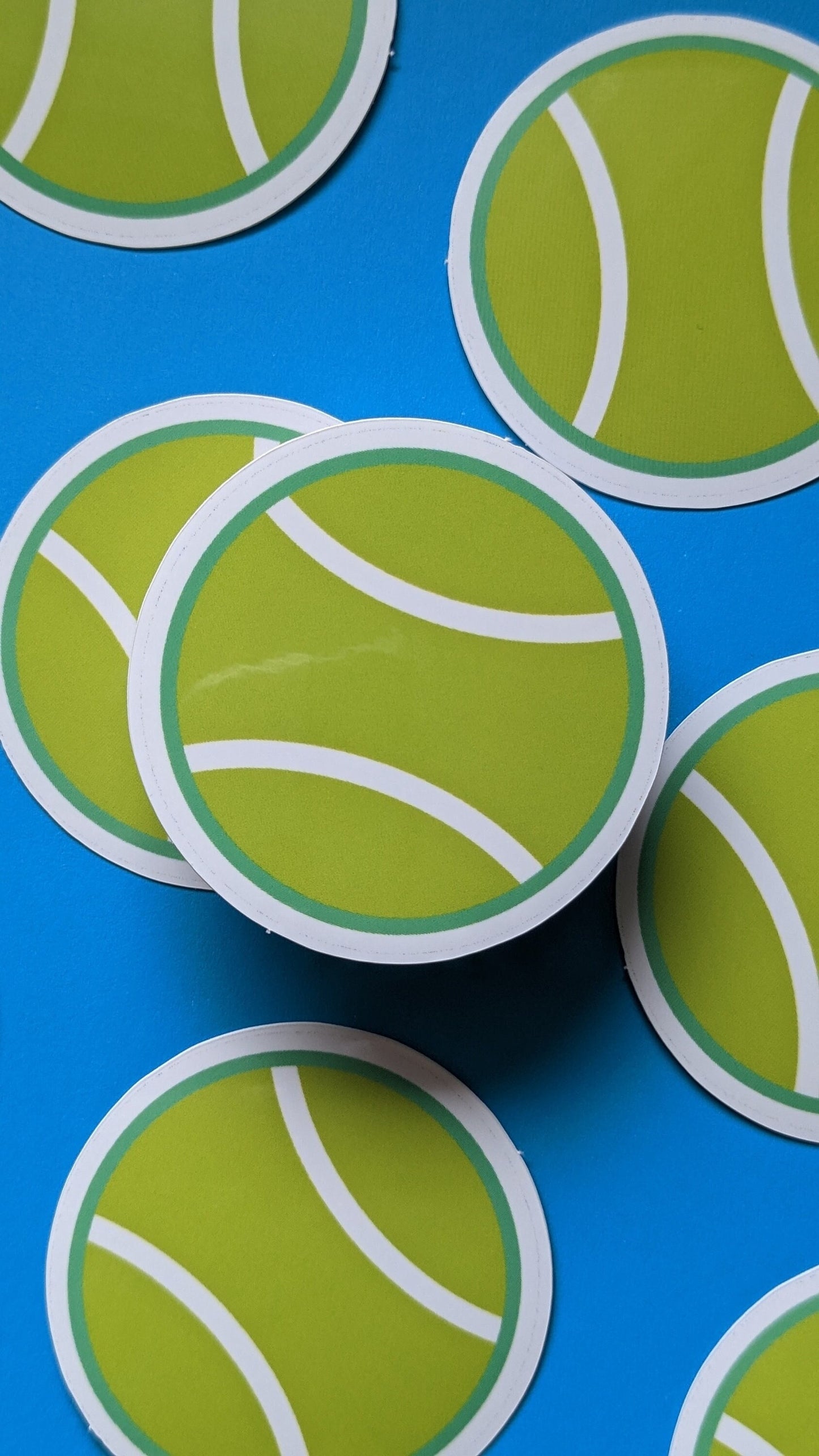 Tennis Ball Sticker (Glossy + Weather-resistant)