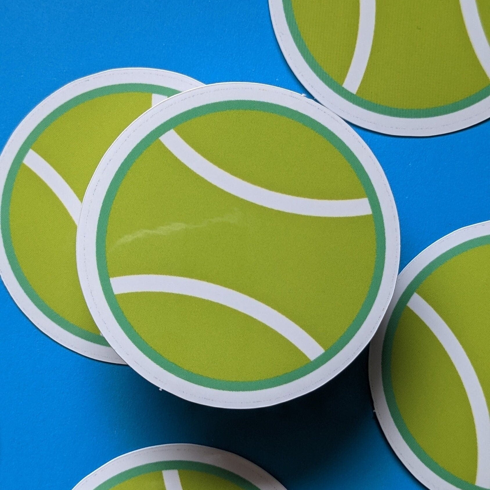 Tennis Ball Sticker (Glossy + Weather-resistant)