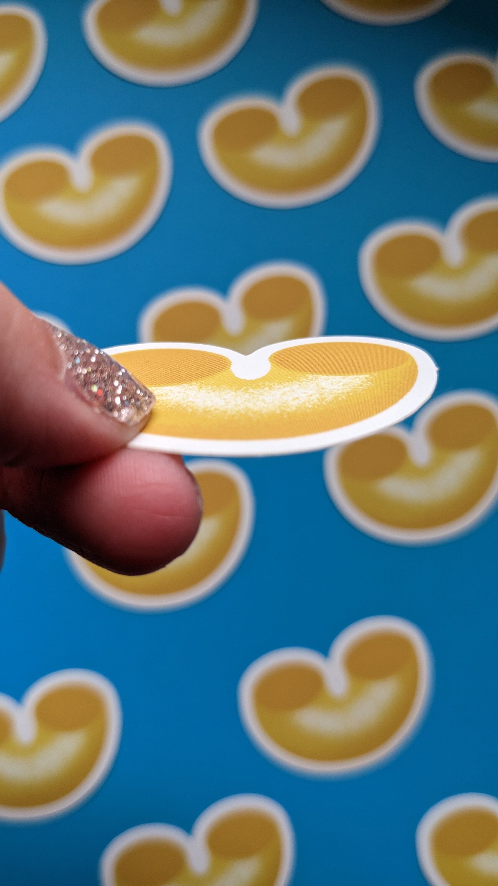 Elbow Macaroni Sticker (Matte + Weather-resistant)
