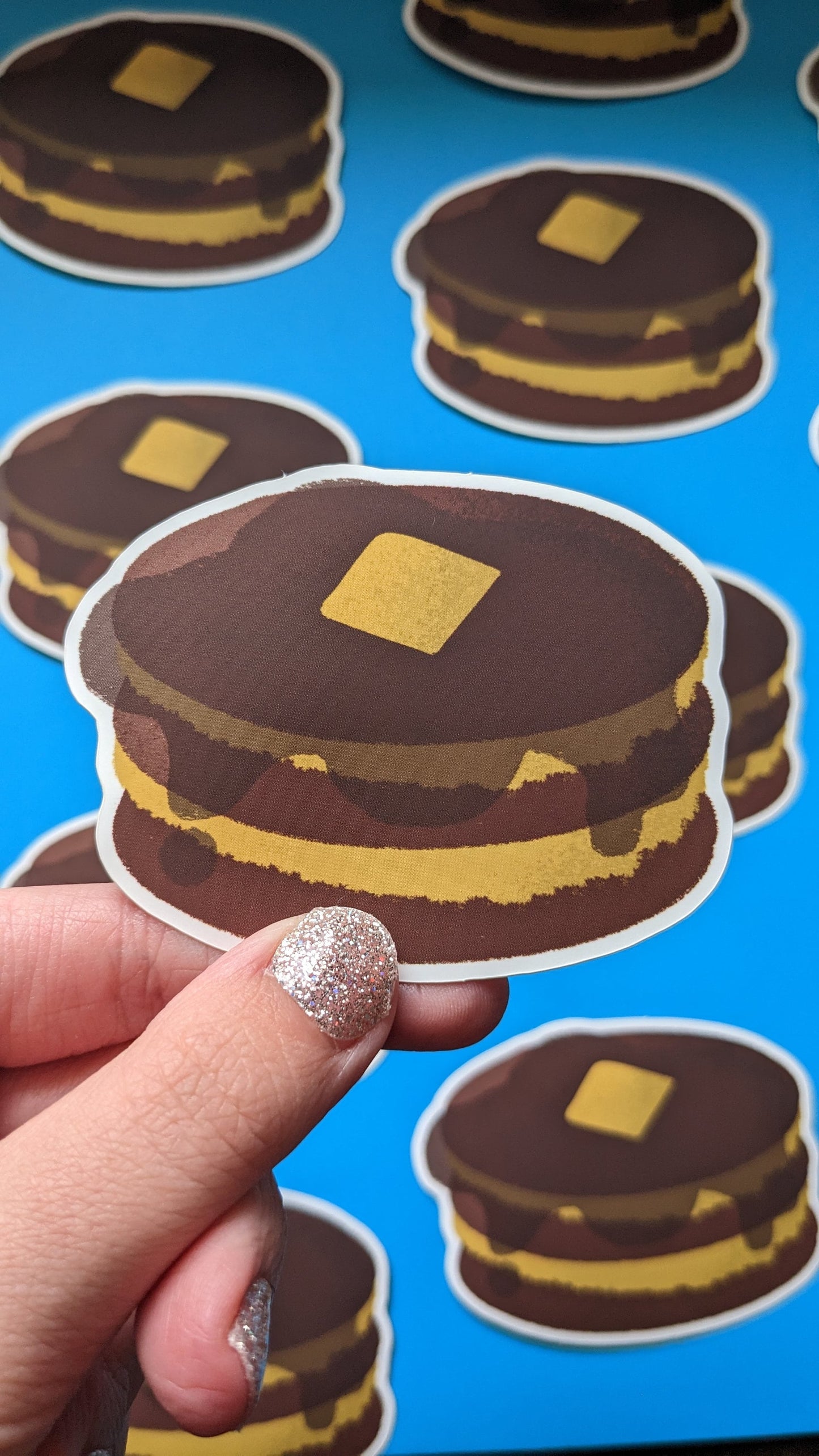 Pancake Sticker (Matte + Weather-resistant)