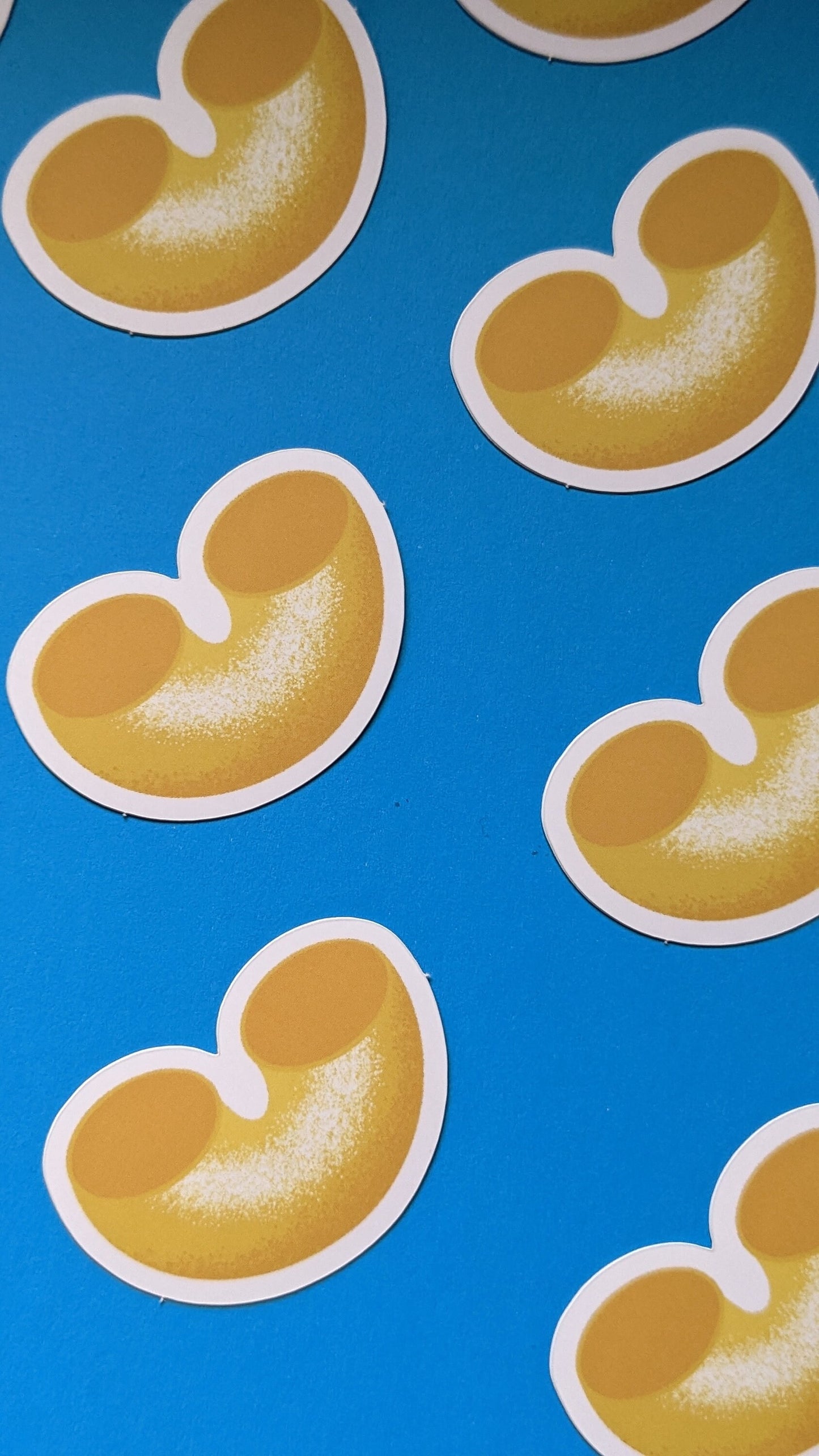 Elbow Macaroni Sticker (Matte + Weather-resistant)